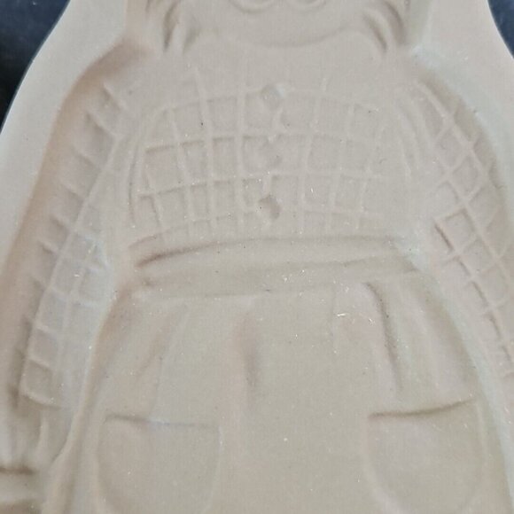 Brown Bag Cookie Art Mold Cat Girl Wearing Apron Giant Stamp Ceramic Vtg 1992 - Picture 4 of 13